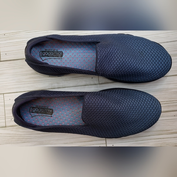 Skechers Go Flex Walk Quick-Fit with goga mat insoles size 8.5 (sg1) - Picture 5 of 10